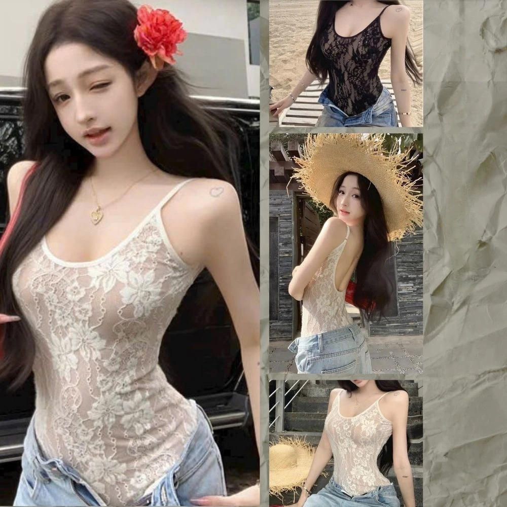 Body suit ren kèm mút ngực sẵn thiết kế hở lưng sexy -Phối đồ thời trang 2256