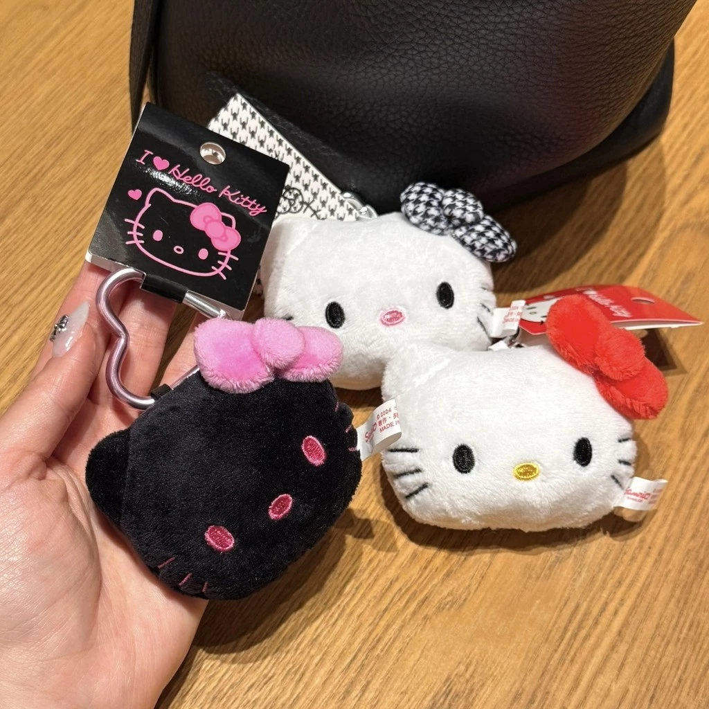 Sanrio Hello Kitty Plushie Đồ Chơi Dễ Thương Sang Trọng KT Móc Khóa Túi Mặt Dây Chuyền Trẻ Em Quà Tặng Giáng Sinh
