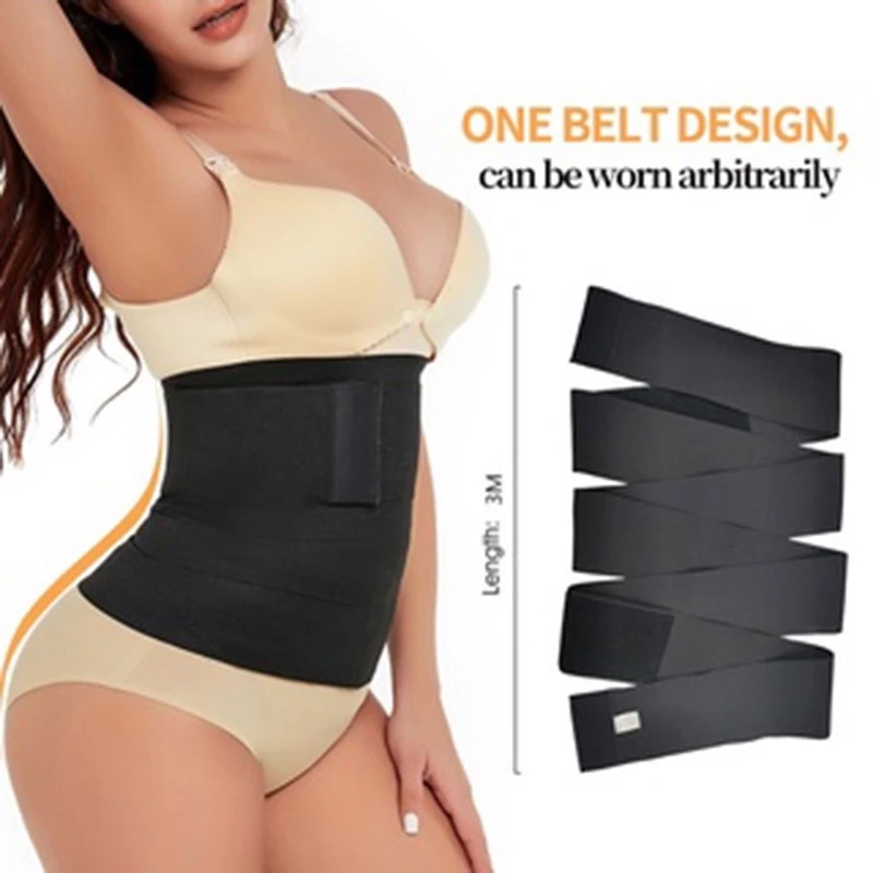 3M/4M/5M Đai nịt bụng giảm mỡ Phụ nữ thắt lưng đào tạo Dây chuyền vận động Giãn bụng Co giãn có thể điều chỉnh