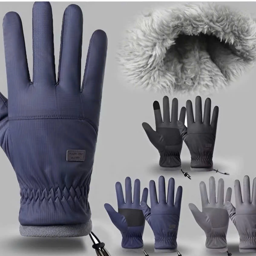 Găng tay da thật Lót nỉ ấm Chống nước. Thiết kế unisex, hoàn hảo cho các chuyến đi phượt & sử dụng hàng ngày.