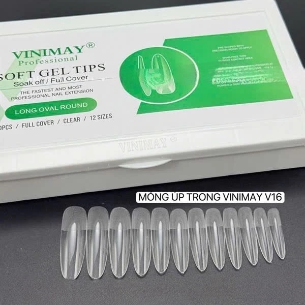 Móng úp chính hãng Vinimay hạt gạo dài V16