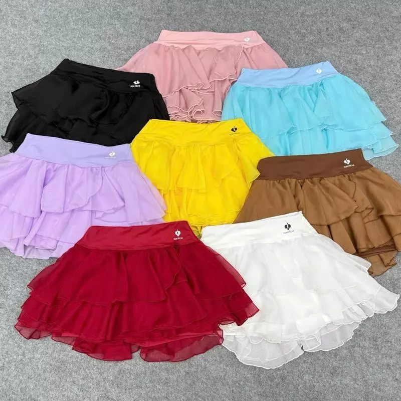 CHÂN VÁY TENNIS VOAN TẦNG POM PÊCHE (MẪU MỚI 2025) CV333