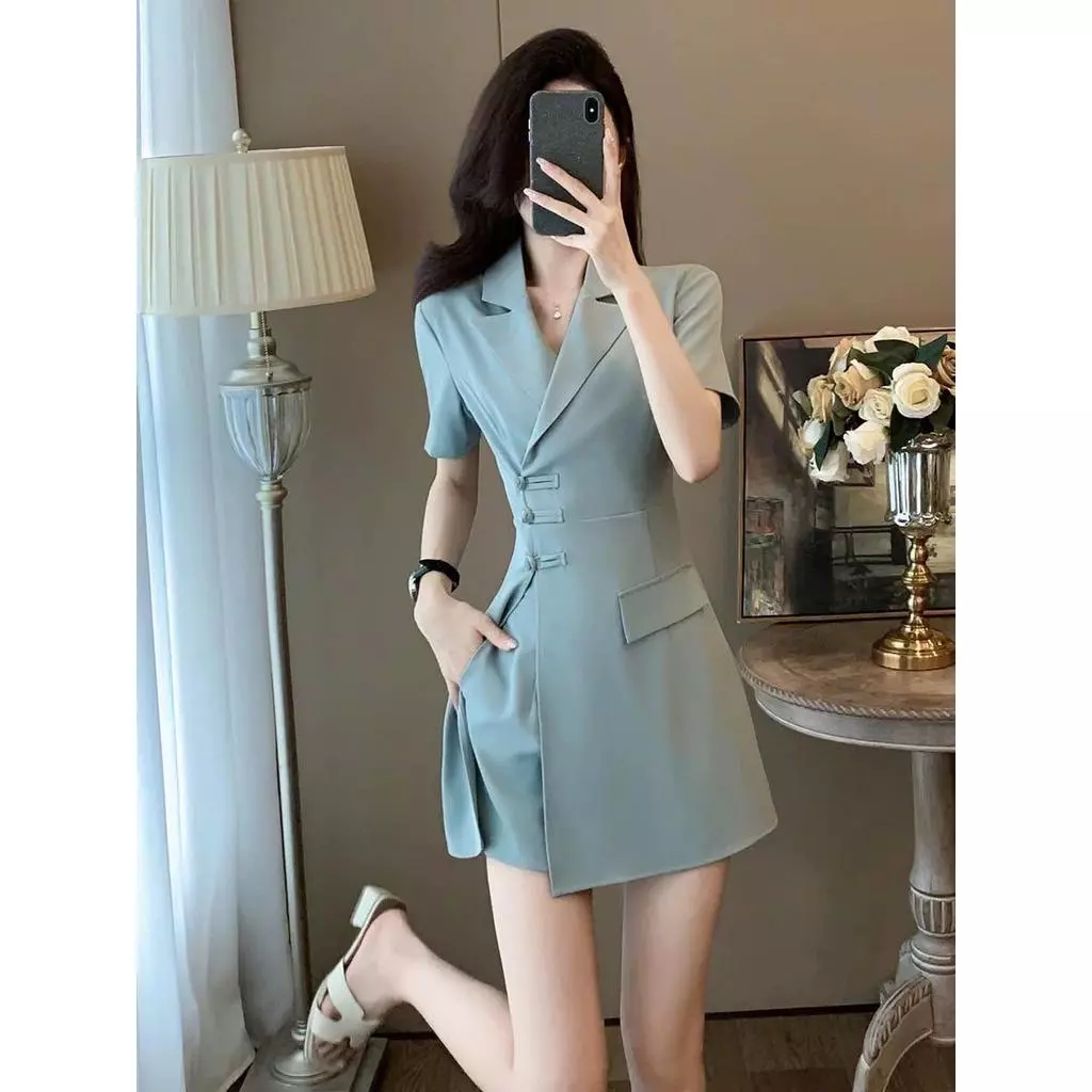 SET VEST ÁO VÁY NỮ THIẾT KẾ DÁNG NGẮN CÓ CHIẾT EO CS066 Chất Liệu Nhập Khẩu Thoải Mái Sang Trọng