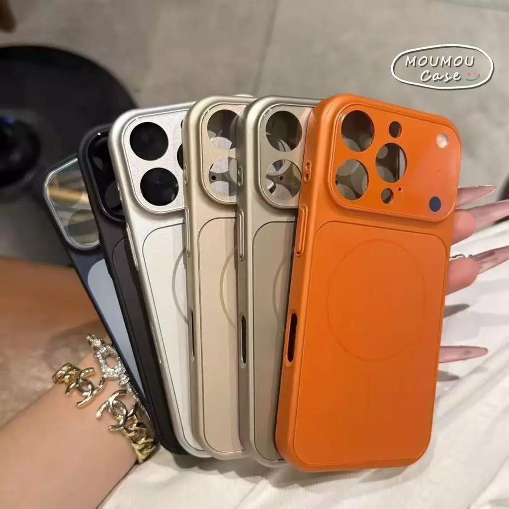 Ốp Lưng IPhone 13 17 11 16 14 15 Pro Max Air 17 12 11 15 13Pro Màu Thời Thượng Kính Cam Mờ Bảo Vệ Từ Tính Vỏ Chống Sốc