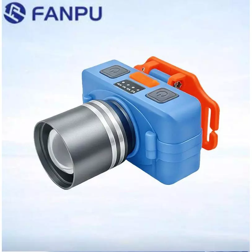 Đèn Pin Đội Đầu LED Siêu Sáng, Zoom Thu Phóng Tiêu Cự, Chiếu Xa, Pin Trâu Sạc Type C, Câu Cá Đạp Xe