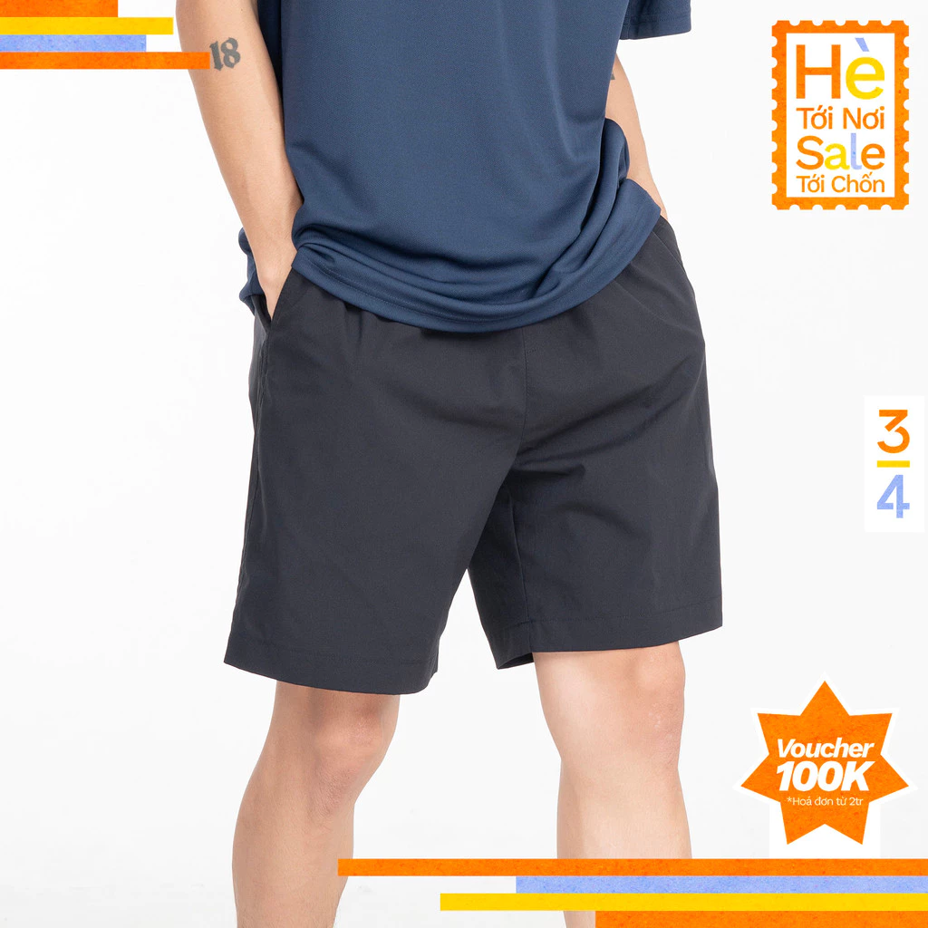 3PhầnTư - Quần Short Thể Thao Vải Sorona Ngô Co Giãn 4 Chiều Thoáng Khí - BSHM24003