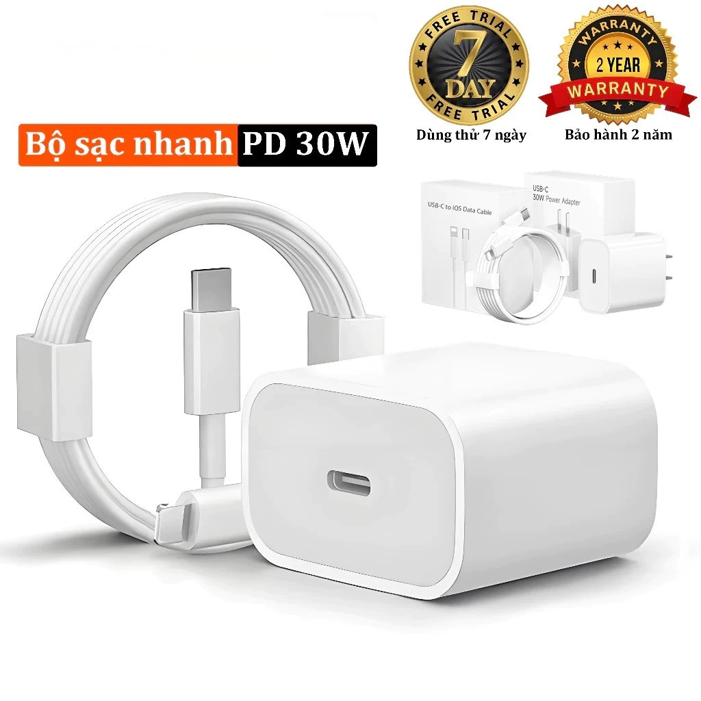 Bộ sạc I8 - I14Promax sạc nhanh, củ sạc nhanh, bộ sạc nhanh 20W dành cho 8/8plus x/xsmax 11/12/13/14promax