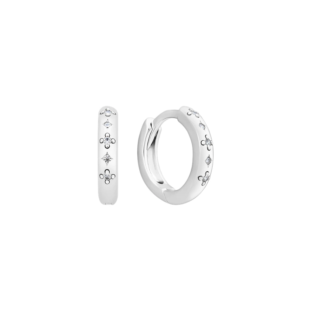 Bông tai Bạc đính đá PNJSilver XMXMW060314
