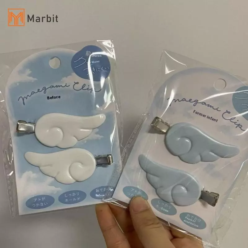 [Mar-T] 1 Cặp Kẹp Tóc Cánh Thiên Thần Ngọt Ngào Dễ Thương Nhật Bản Y2K Kẹp Tóc Phụ Kiện Cho Ngày Trang Phục Bé Gái Nữ