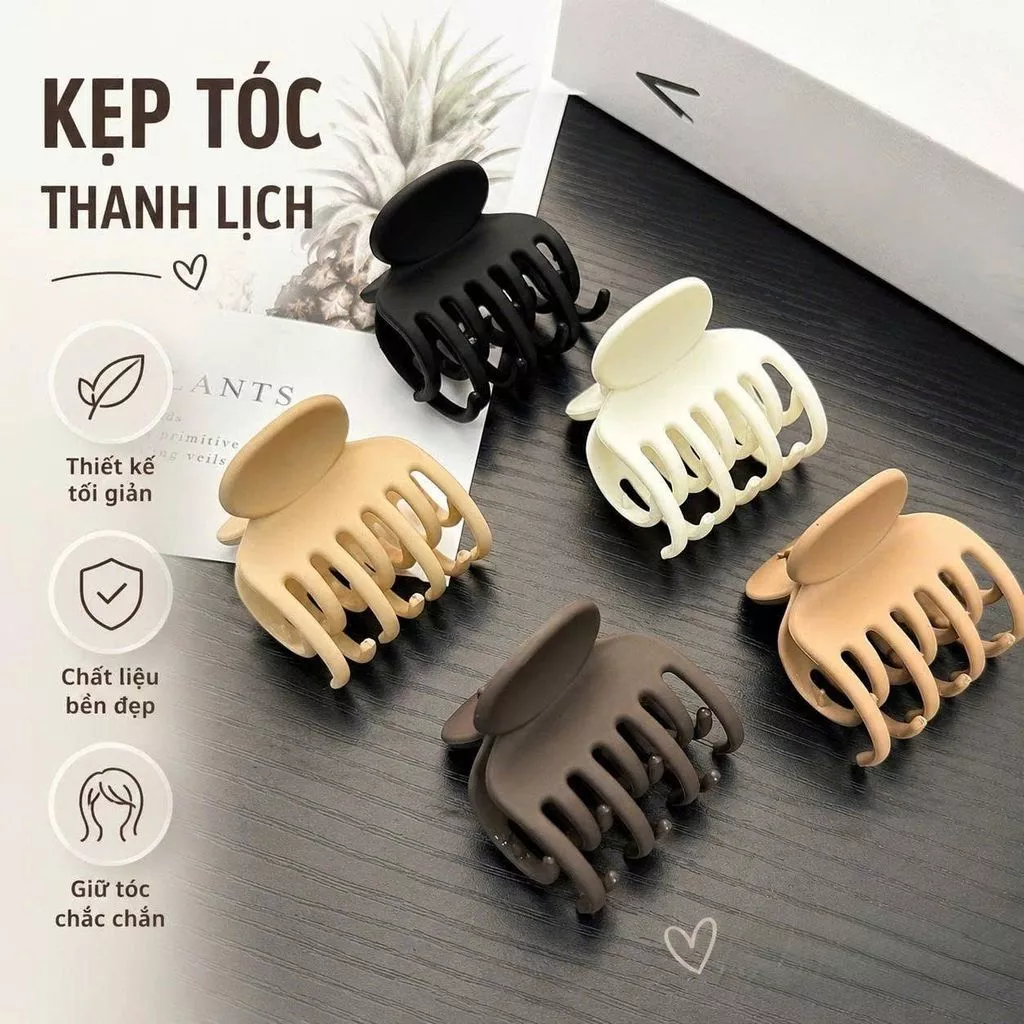 Kẹp tóc càng cua mini phong cách hàn quốc dễ thương 4cm