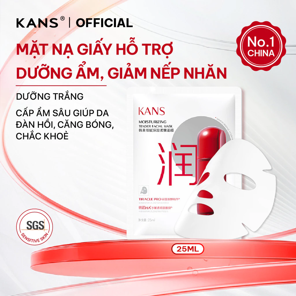 [QUÀ TẶNG - KHÔNG BÁN] Mặt Nạ Collagen Moisturizing Tender Facial Mask Dưỡng Trắng, Cấp Ẩm Giúp Da Đàn Hồi,Căng Bóng