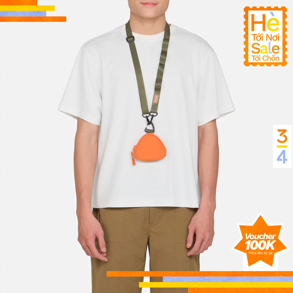 3PhầnTư - Túi, Ví Mô-đun Vải Trượt Nước Đựng Chìa Khoá, Tai Nghe Bản Tam Giác [Không Kèm Dây Đeo] - APSU24002