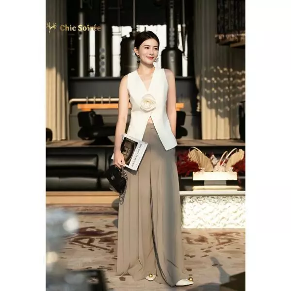 [CS005] SET VÁY THỜI TRANG CAO CẤP- ÁO VEST CỘC TAY PHÁ CÁCH THỜI THƯỢNG- Chic Soirée