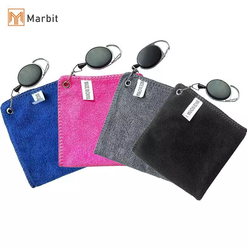 [Mar-T] Khăn Golf Vải Lau Golf Ướt Và Khô Hoàn Hảo Cho Người Chơi Golf Vải Lau Có Móc Có Thể Thu Vào Dễ Dàng Mang Theo