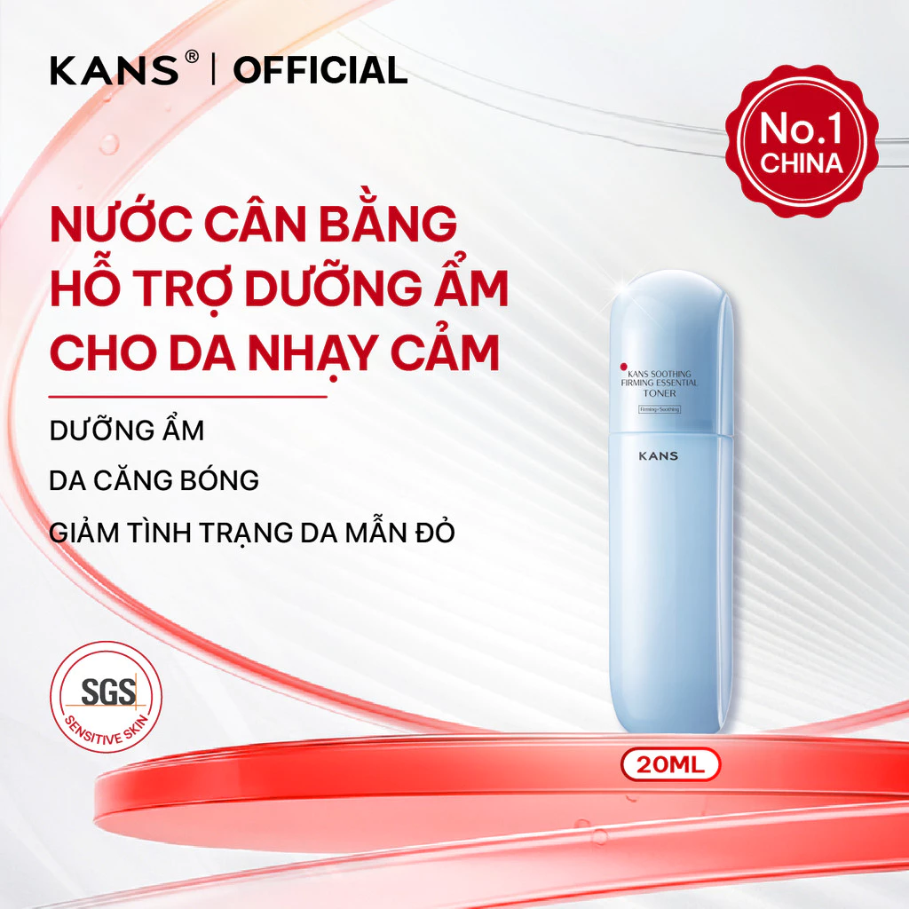 [QUÀ TẶNG - KHÔNG BÁN] Nước Hoa Hồng Làm Dịu Cấp Ẩm Cho Da Nhạy Cảm KANS Soothing Firming Essential Toner 20ml