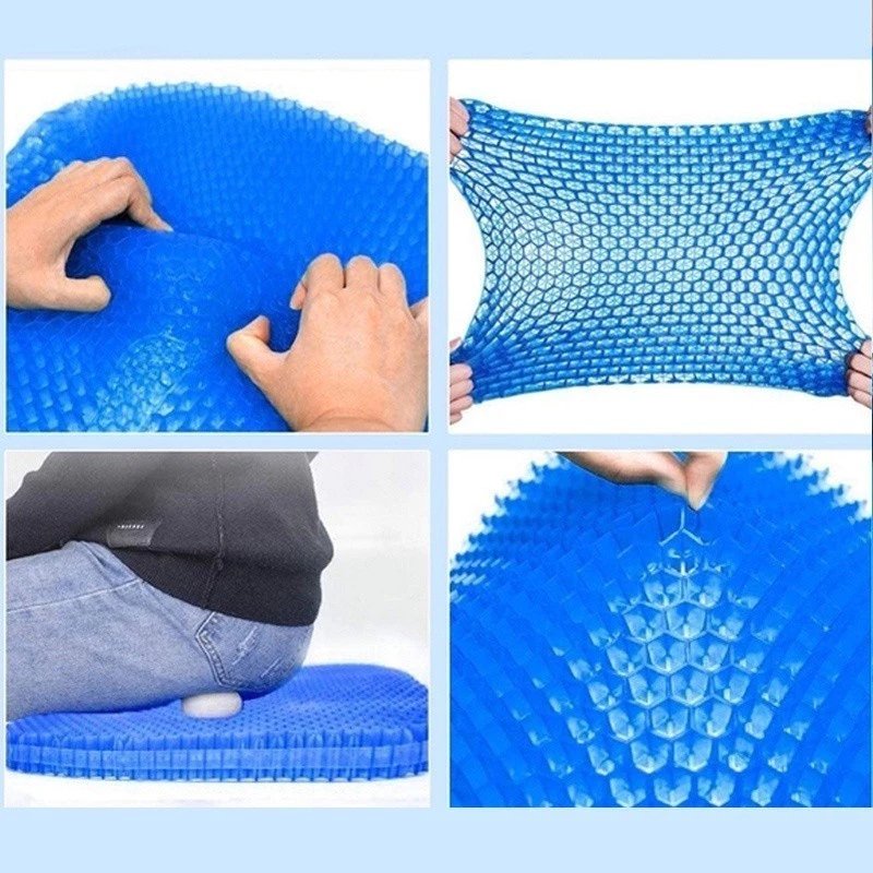 🔥🔥🔥3d 2 Lớp Đệm Ghế Silicon Thoáng Khí Đệm Ghế Ô Tô, Đệm Ghế Silicon Văn Phòng Chống Đau Lưng