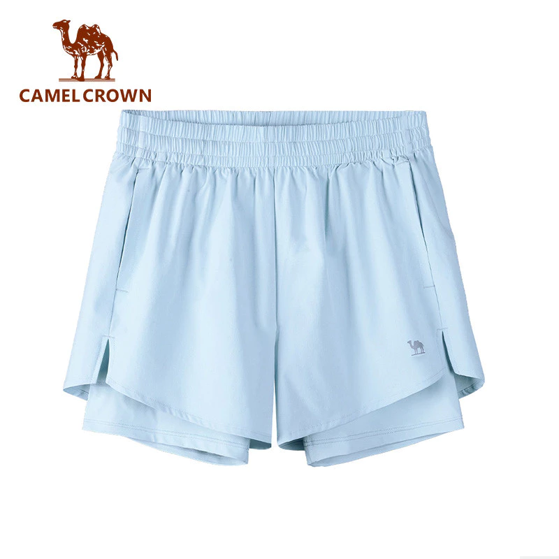 CAMEL CROWN SPORTS Nam Nữ Quần Short Thể Thao Nhanh Khô Băng-Cool Cảm Giác Chống Nắng Thoáng Khí Chống Xước Chạy Bộ Thường Ngày