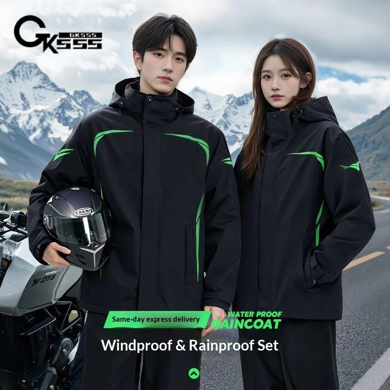 GKSSS Mới Áo Mưa Đi Xe Ngoài Trời Mỹ Chia Toàn Thân Chống Mưa Bão Chất Lượng Cao