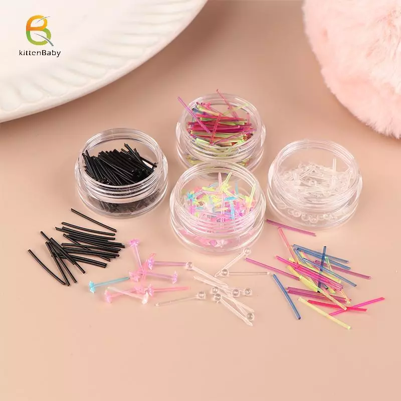 Bông tai nhựa chống dị ứng đa màu sắc - Set lớn cho bé gái