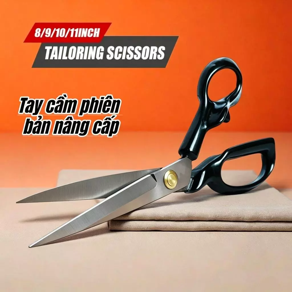 Kéo Cắt Vải Chuyên Nghiệp – Lưỡi Sắc Bén, Cắt Mượt, Dành Cho Thợ May & Handmade