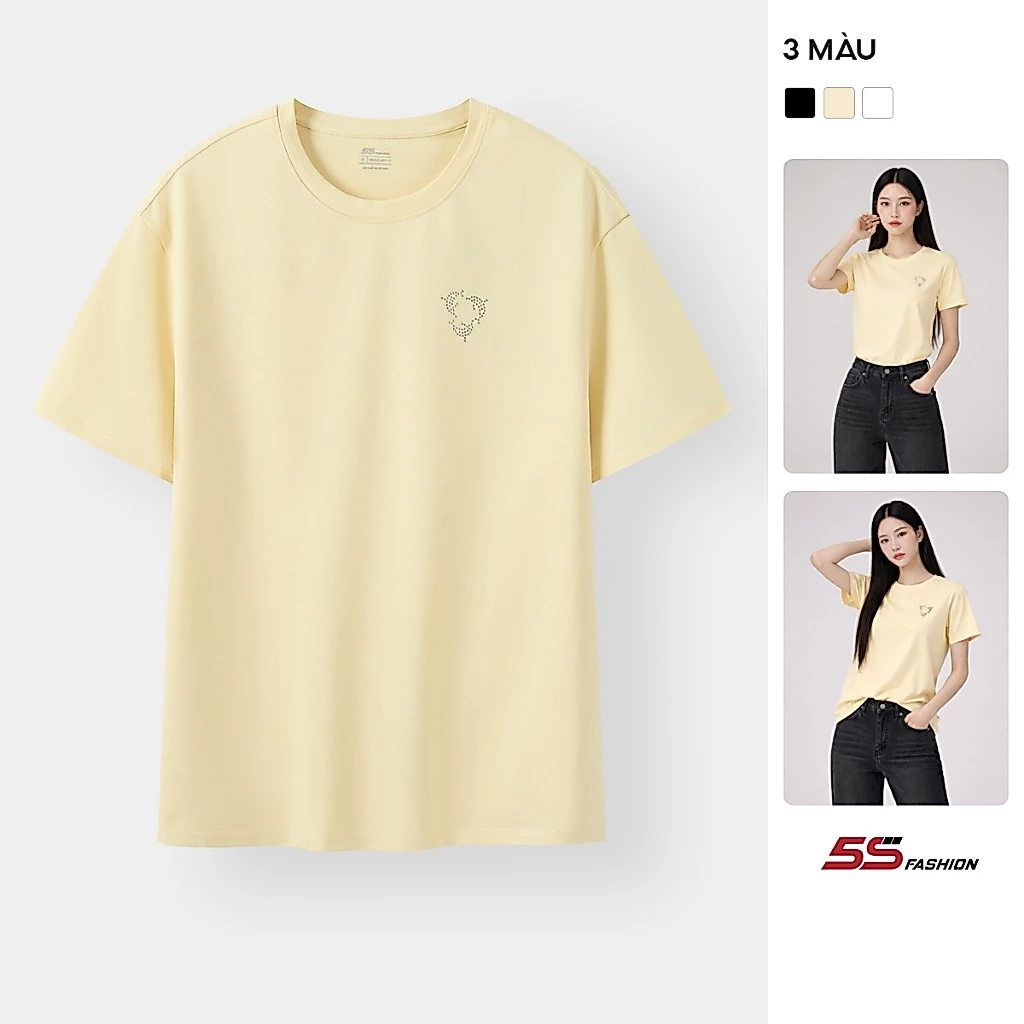 [XẢ HÀNG ĐỢT CUỐI] Áo Thun Nữ 5S FASHION In Tối Giản Tinh Tế, Mặc Đẹp Mỗi Ngày W0ATS26018