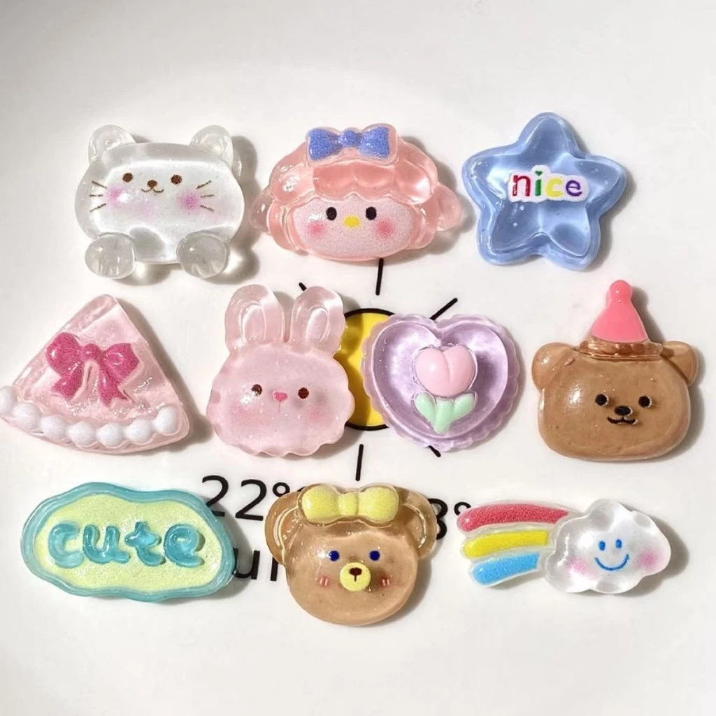 Clear Star Cloud Cub Resin Sticker, Headpool Water Cup Receiving Box Patch, Phụ kiện tự làm