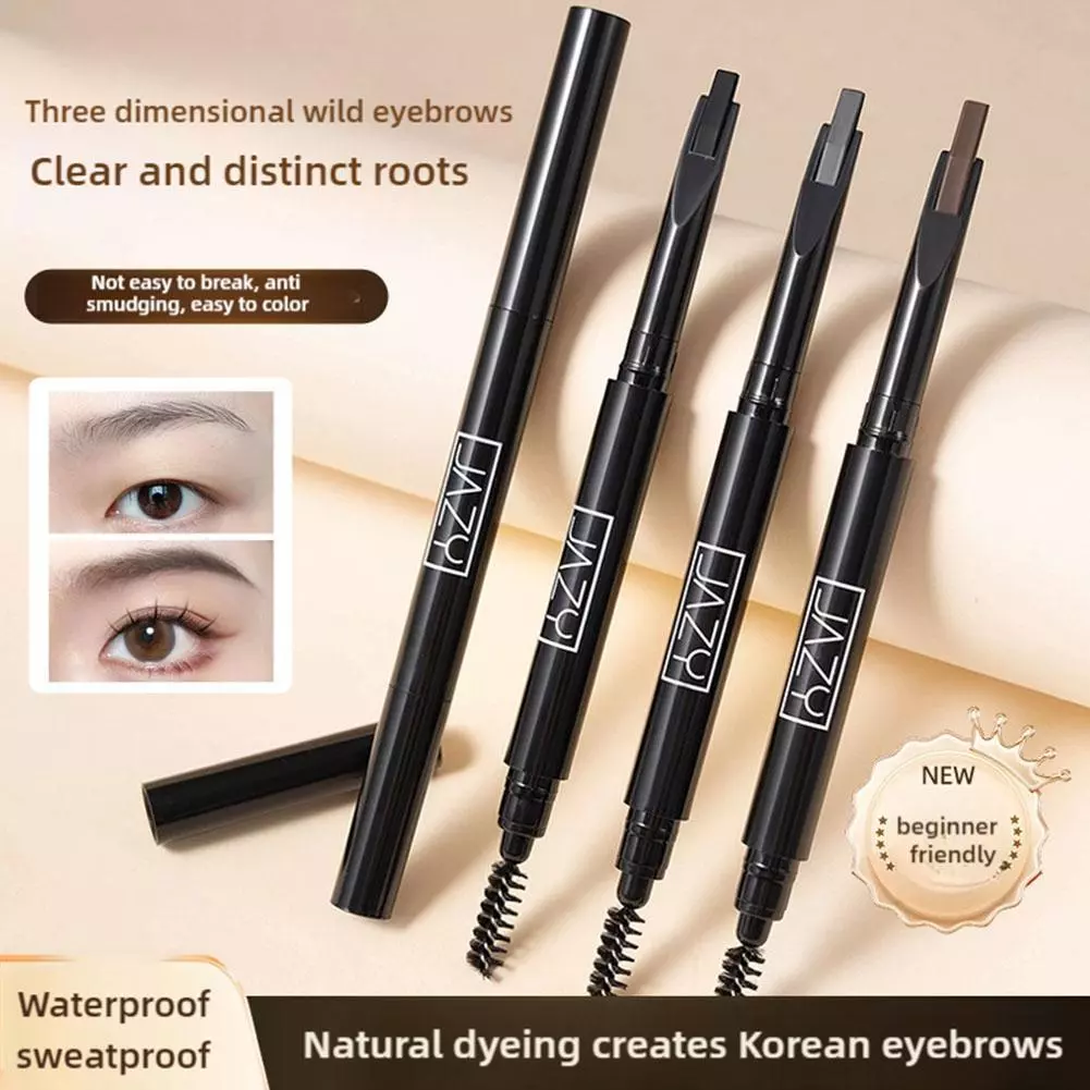 Bút chì kẻ mày hai đầu siêu mịn JAZY Chống thấm nước chống mồ hôi lâu trôi Không dễ nhòe Rễ đặc biệt dành cho người mới bắt đầu Lông mày hoang dã