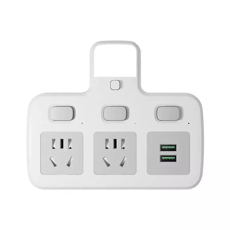 Ổ Cắm Điện 3 CHẤU Thông Minh Có Đèn Ngủ Ổ Điện 2 Chấu Cổng Sạc USB Chống Giật