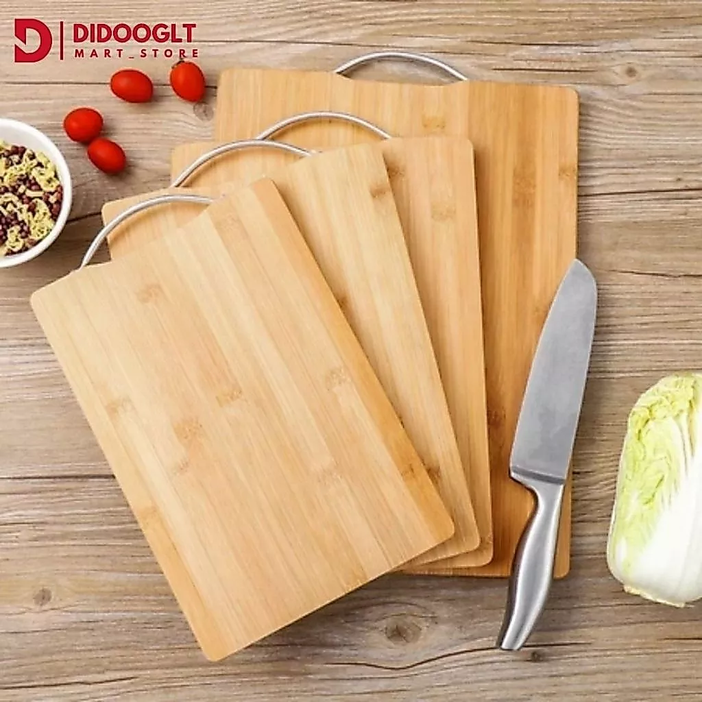 Thớt Gỗ Nhà Bếp DIDOOGLT Chống Nấm Mốc Kháng Khuẩn Kèm Móc Treo Tiện Lợi