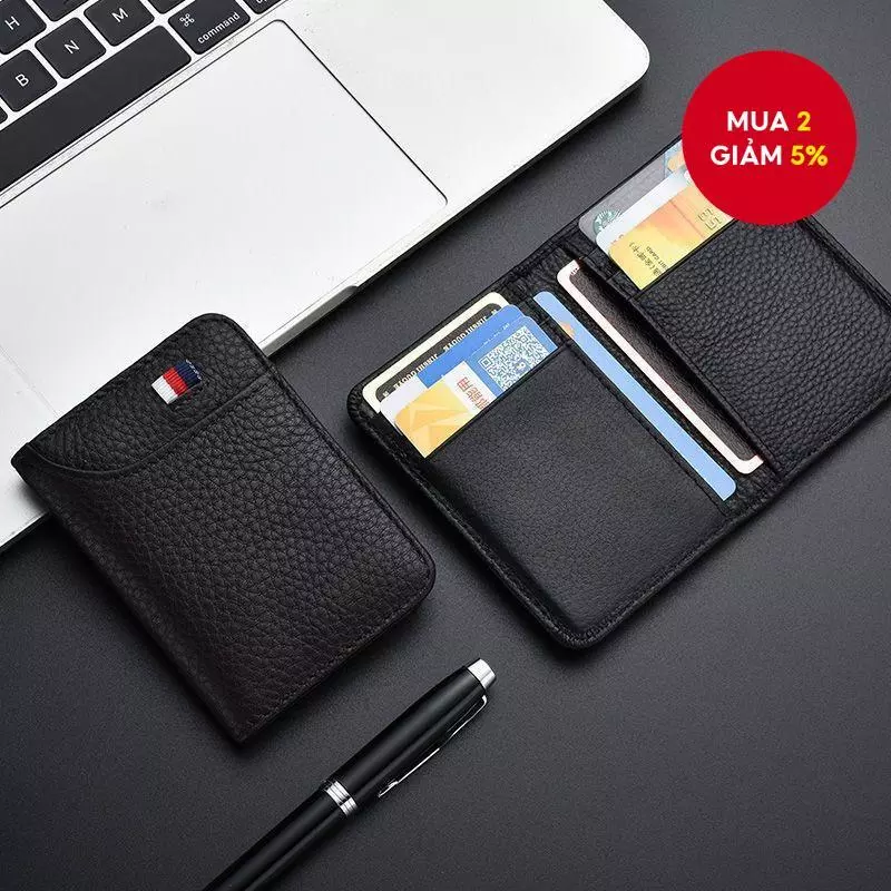 Hộp đựng thẻ nam doanh nhân - Ví đa chức năng mỏng cho giấy phép lái xe