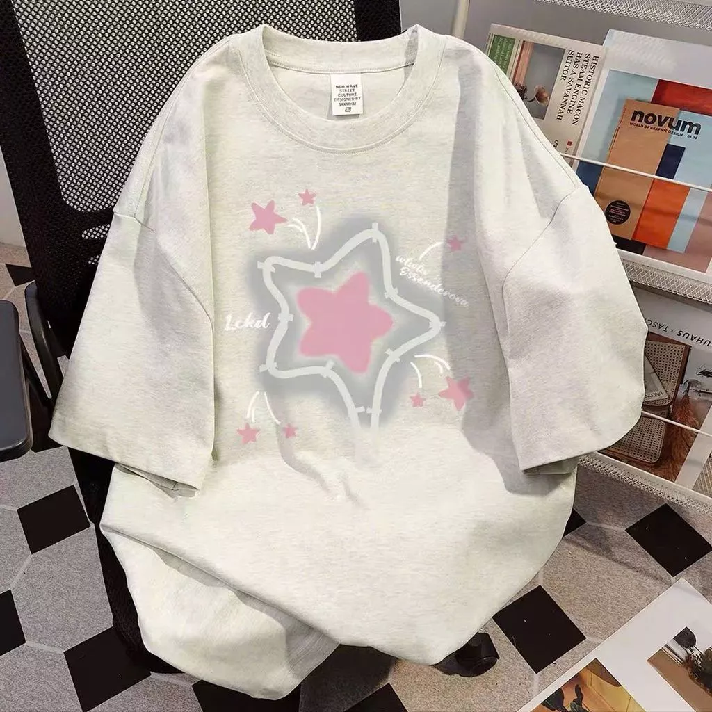 Áo thun nữ 3158 cotton khô, form rộng lý tưởng cho nam nữ mùa hè siêu trendy mát mẻ siêu lạnh- thuba9444