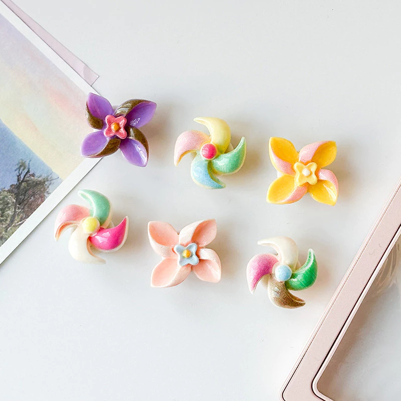 Xoay nhỏ Windmill nhựa Sticker DIY Phụ kiện Văn phòng phẩm Hộp nước Phụ tùng ô tô