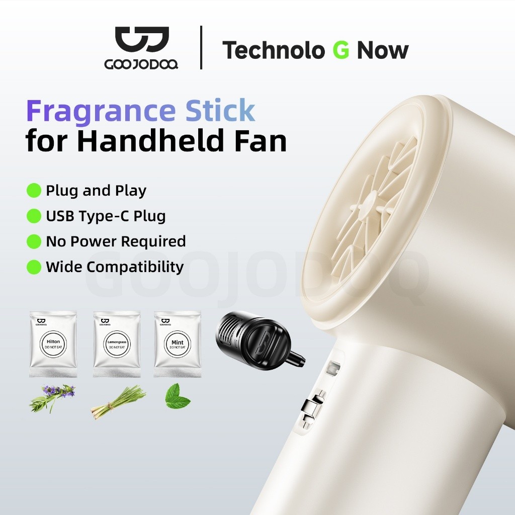 Quạt cầm tay Phụ kiện GOOJODOQ tích hợp bộ khuếch tán hương thơm và tương…