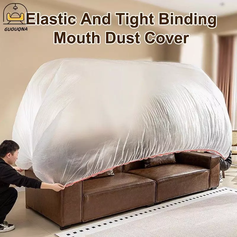GUOUQNA Tấm phủ chống bụi dùng một lần cho sofa, nội thất, tranh treo tường, bọc bảo vệ đàn hồi 1PC