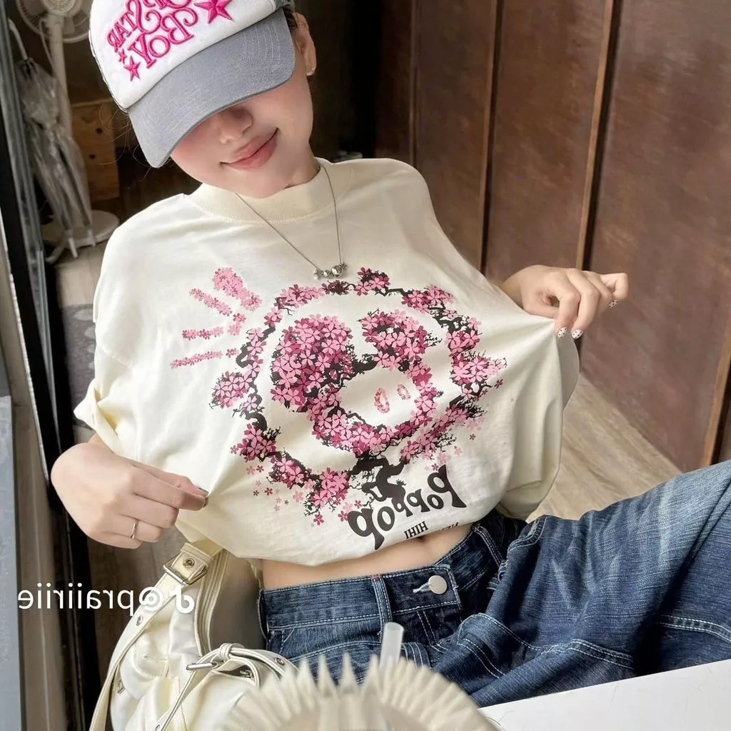 Áo Thun POP In Hoạ Tiết Siêu Đẹp Dễ Thương Dày Dặn Thoáng Mát Cổ Tròn Nam Nữ