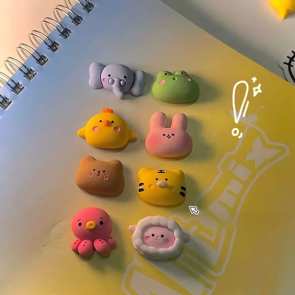 Charm Stickers Frosted Tiger Rabbit Series, Vỏ điện thoại Mũ bảo hiểm Cốc nước Kem Keo Handmade DIY Phụ kiện trang trí