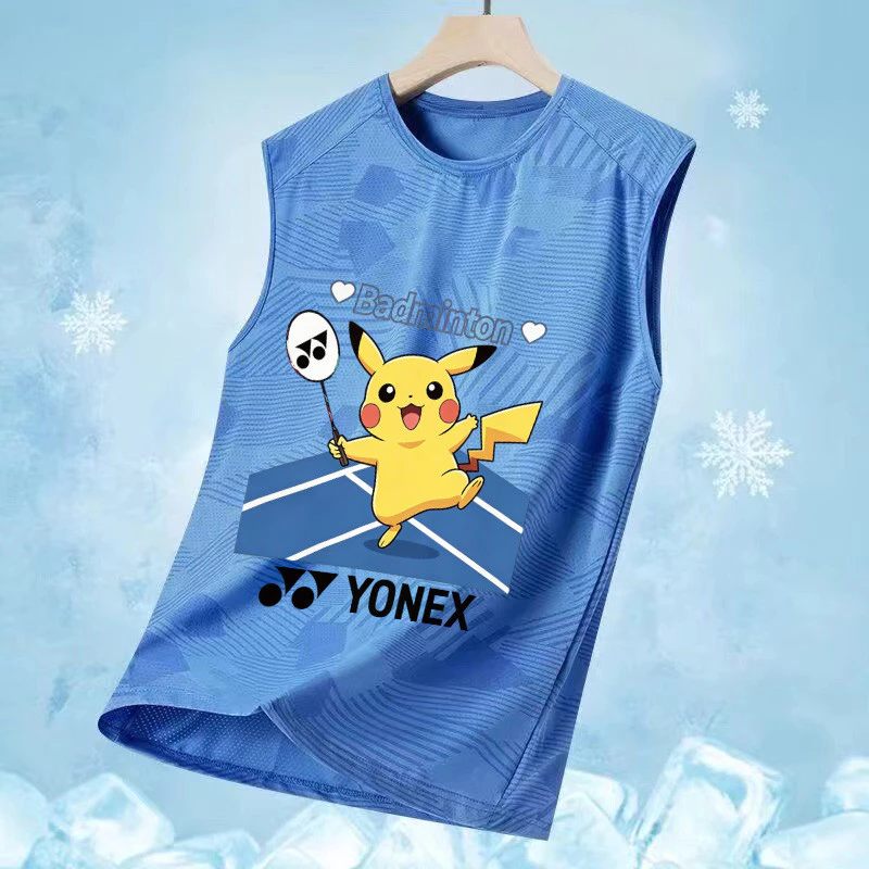 Yonex mùa hè băng lụa giản dị nam nữ chạy bộ xu hướng tập thể dục vai 2026 mới ngoài trời giải trí đào tạo nhẹ không tay hàng đầu