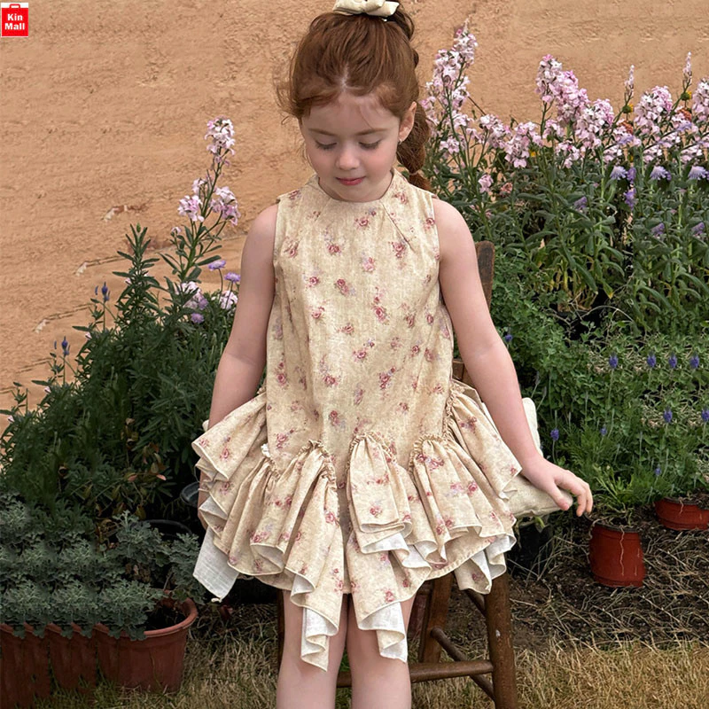 𝐍𝐞𝐰 𝟐𝟎𝟐𝟔 (10-32kg) - Váy Đầm Công Chúa Sát Nách Kiểu Dáng Ngọt Ngào Dễ Thương Cho Bé Gái - Chính Hãng ChengLe