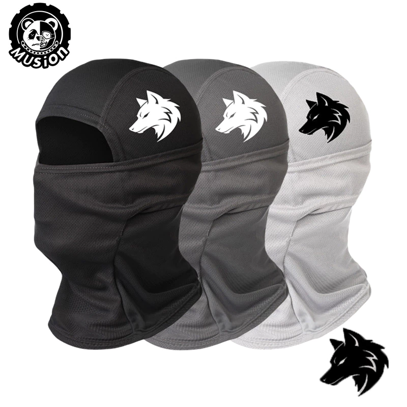 Musion Lỗ Một Mắt Balaclava Lưới Thoáng Khí Full Face Cover Cho Xe Máy Đi Xe Thể Thao Ngoài Trời