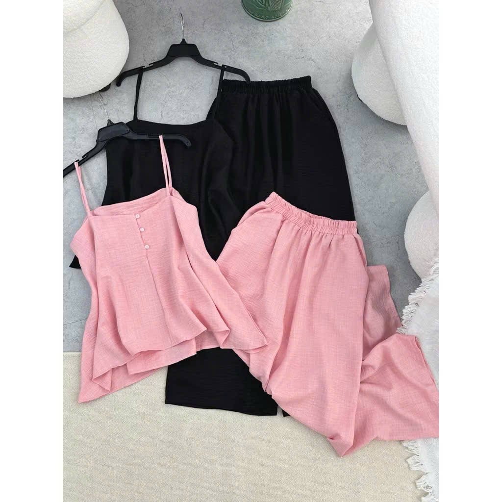 Set Bộ ĐŨI 2 DÂY MỚI Kèm Quần SUÔNG DÀI Mát Nhẹ Thoải Mái DỄ MẶC Cực XỊN HIYU 66 STORE