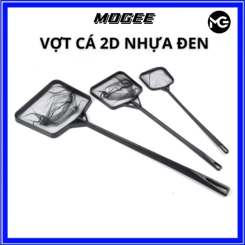 Vợt Cá 2D Cán Nhựa Đen Vớt Cá Cảnh Cá Thủy Sinh Nhiều Kích Thước S M L-TOOLIX