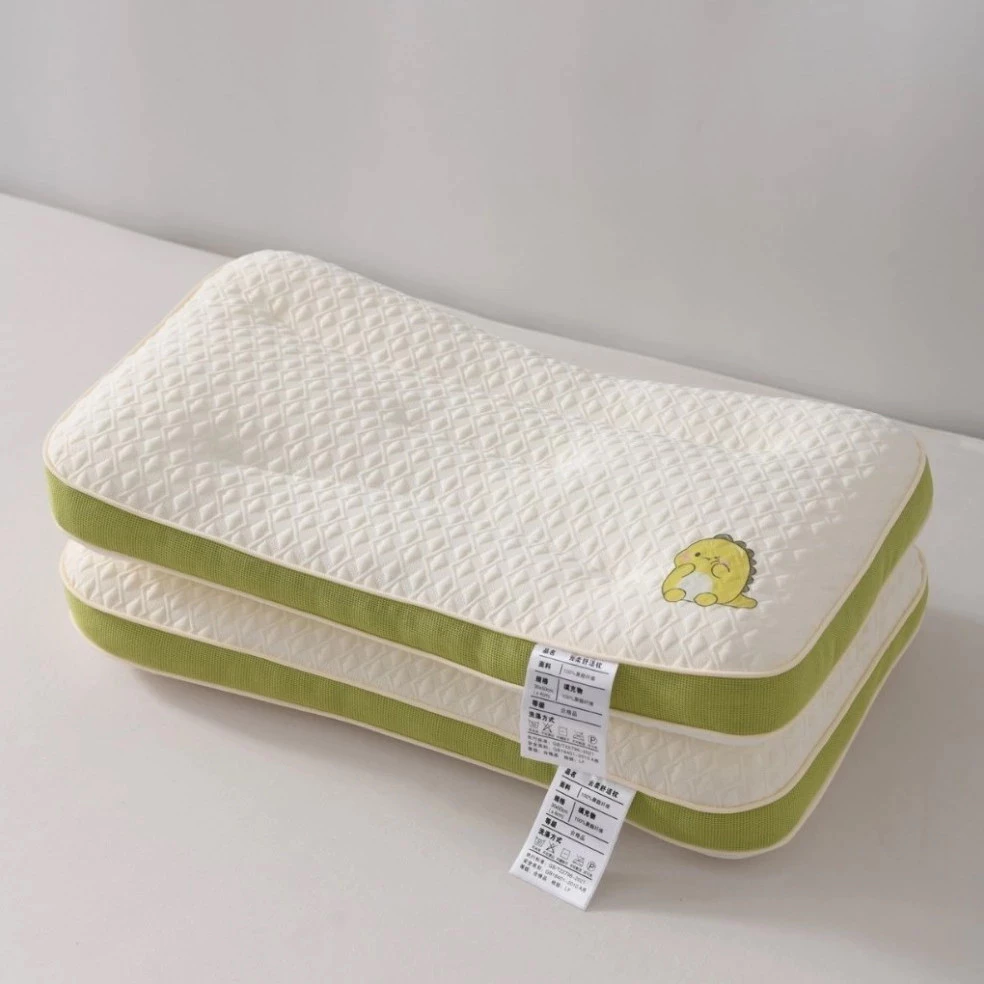 Gối Thấp Trẻ Em Công Thái Học 30x50cm – Ngủ Ngon Trọn Giấc, Vỏ Lưới Thoáng Khí, Ruột Bông Êm Đàn Hồi