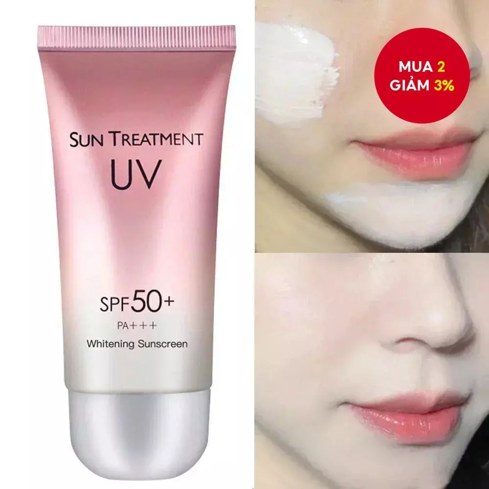 60ml Kem chống nắng toàn thân chống nước, làm trắng da, bảo vệ da SPF50+++