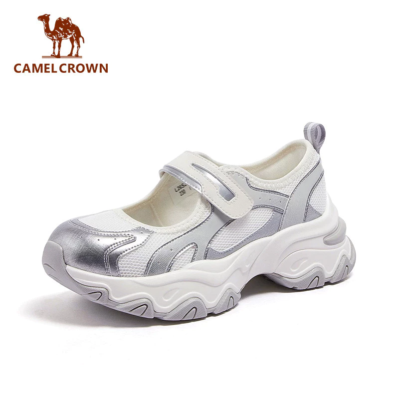 CAMEL CROWN SPORTS Thoáng Khí Nữ Đi Bộ Đường Dài Giày Ngoài Trời Mary Jane Phong Cách Chống Trơn Trượt Giày Đi Bộ
