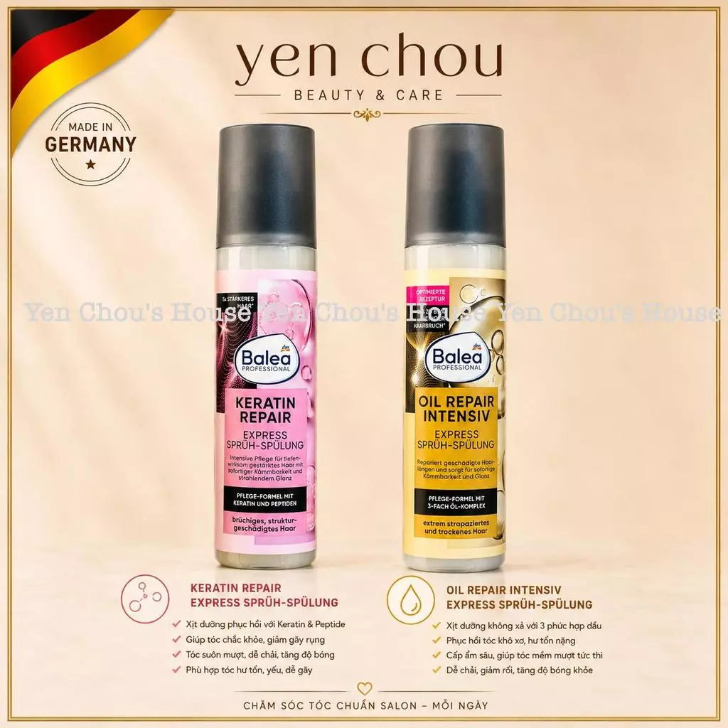 [ HÀNG NỘI ĐỊA ĐỨC ] Xịt dưỡng tóc Balea Professional nội địa Đức 150ml