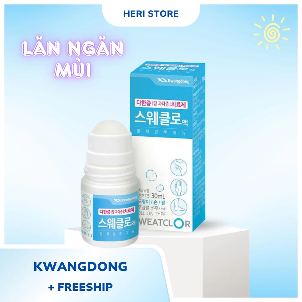 [Giá hủy diệt] Lăn Khử Mùi Kwangdong - Lăn Nách Hàn Quốc 30ml  Heri Skin