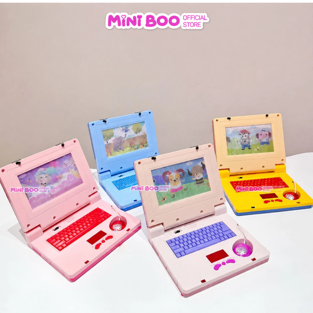 Đồ Chơi Máy Tính Laptop Cho Bé Little Boo  Có Chuột, Nhạc, Đèn LED Giúp Bé Học Chữ, Tránh Xa Màn Hình Điện Thoại