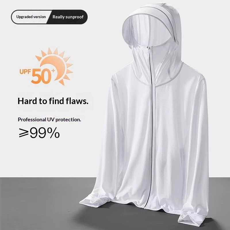 Áo khoác có mũ trùm đầu chống nắng UPF50 Chặn tia cực tím