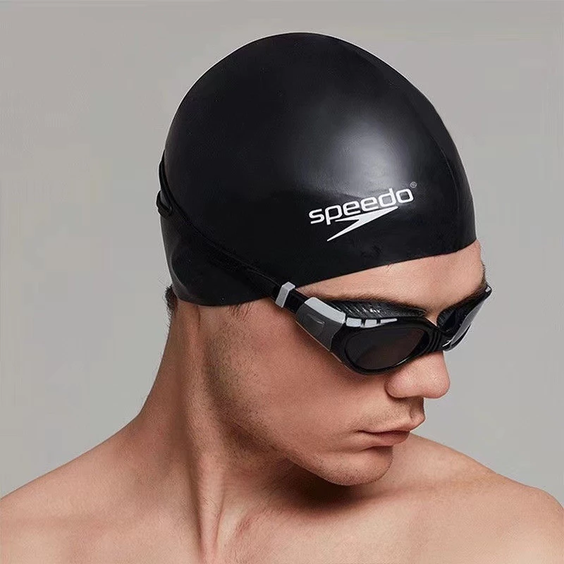 Mũ bơi, unisex, silicone, chống thấm nước và co giãn, thích hợp cho việc tập luyện