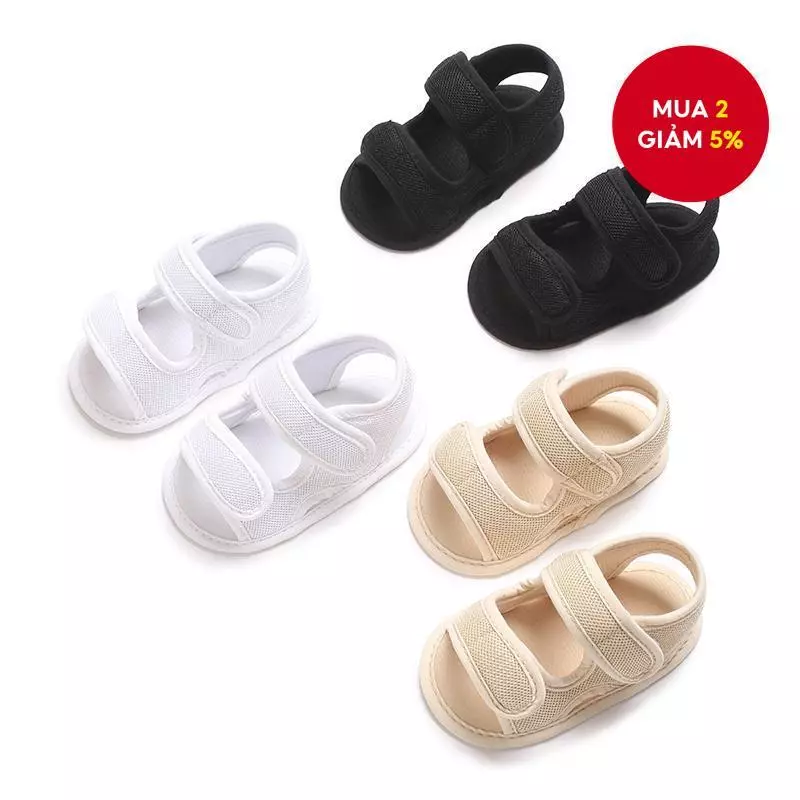 Dép mùa hè cho bé trai 6-12 tháng, giày tập đi cho bé, giày sơ sinh 0-3 tháng, đế mềm chống trượt, giày tập đi thoáng khí cho bé.